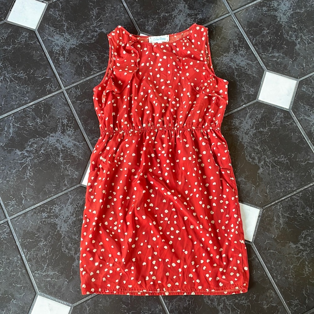 Red heart dress